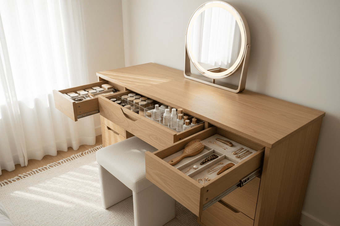 How to Organize Vanity Drawers by Category - Vektaya