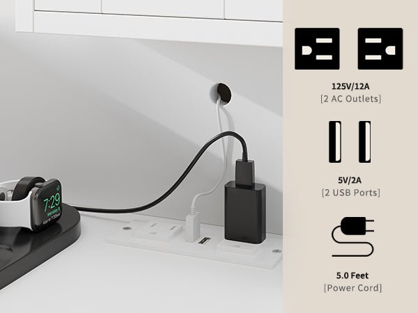 6-Drawer LED Mirror Vanity Desk - Vektaya - VektayaDesk