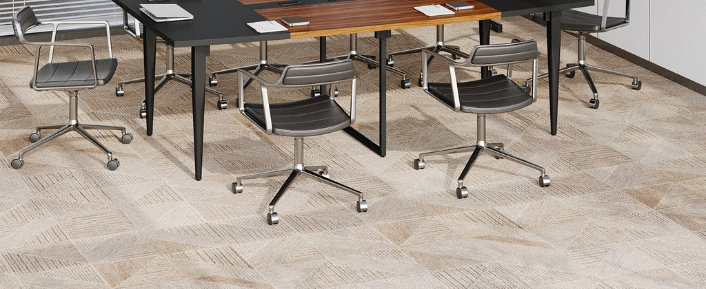 8FT Conference Table with Power Hubs, Large Meeting Table for 8-10 People- Vektaya - VektayaTableDT006-BR
