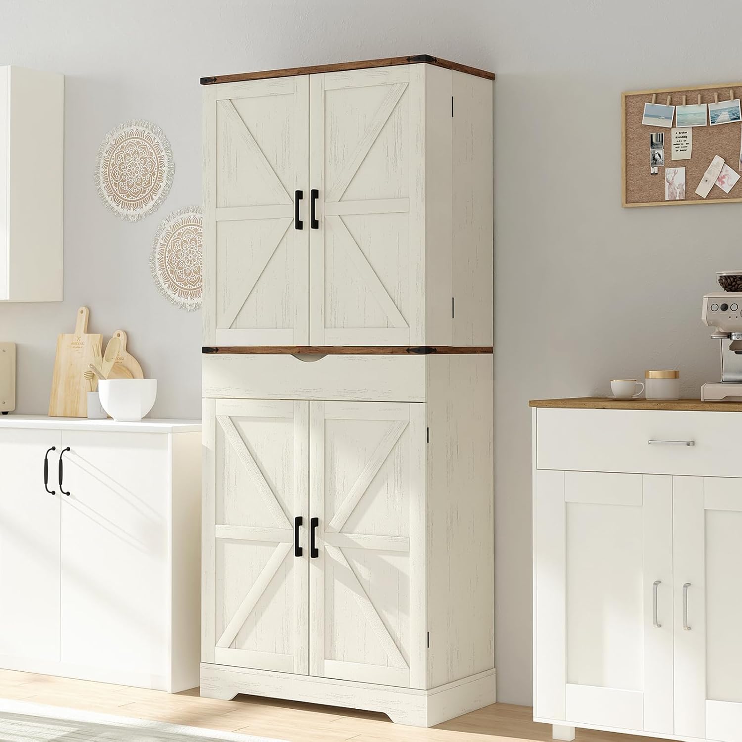 72'' Tall Kitchen Storage Pantry Cabinet