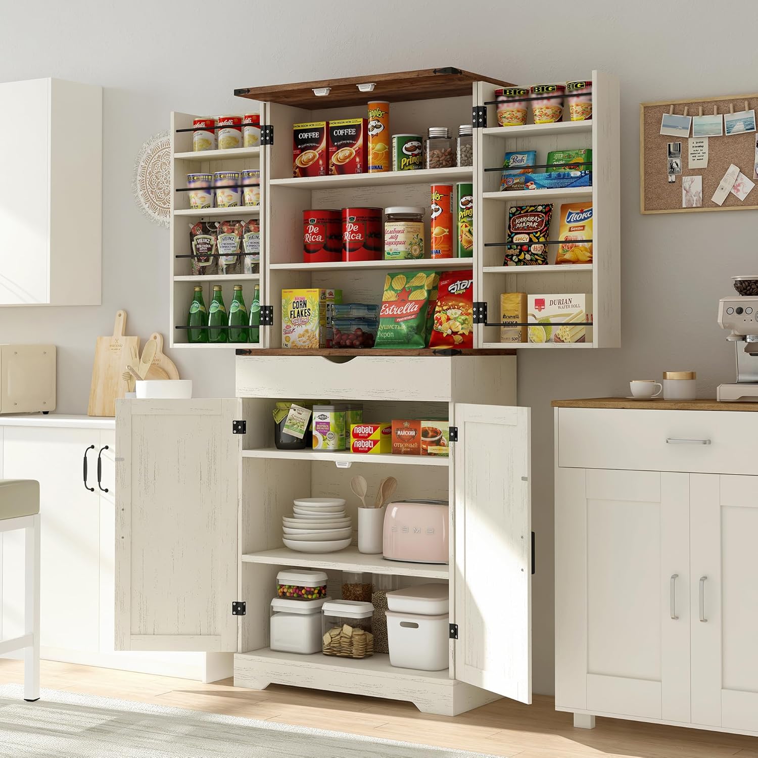 72'' Tall Kitchen Storage Pantry Cabinet