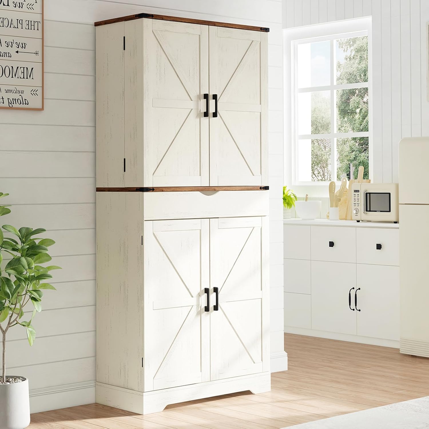 72'' Tall Kitchen Storage Pantry Cabinet