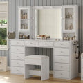 12-Drawer LED Mirror Vanity Desk