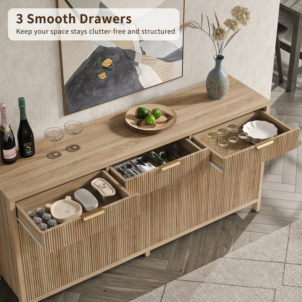 Yanosaku SC005 66'' Storage Cabinet with Drawers & Doors - Yanosaku SotreFurnitureSC005 - NR