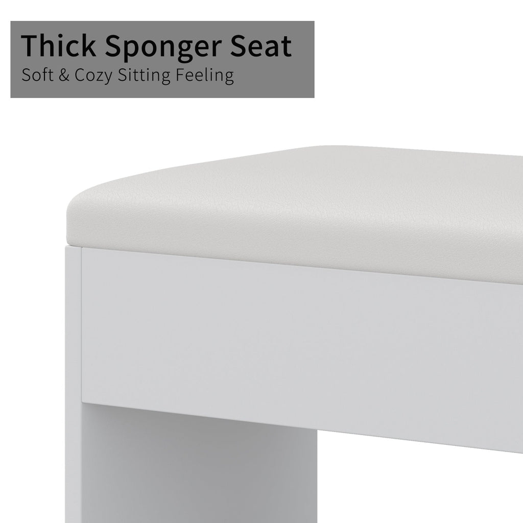 Yanosaku VD015 55''W White Vanity Set, LED Mirror, 11 Drawers - Yanosaku SotreFurnitureVD015 - WH