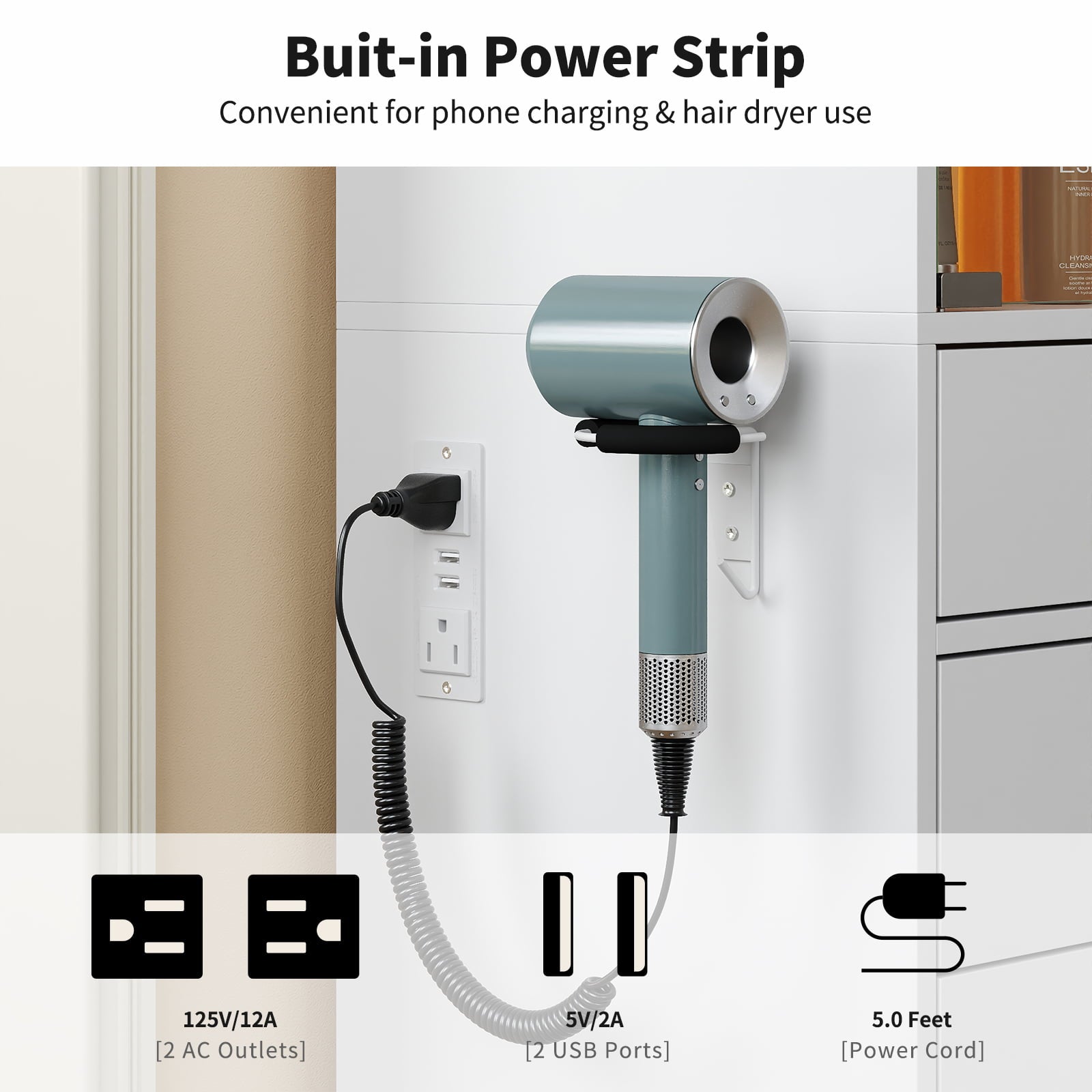 Yanosaku VD035 Bedroom Makeup Vanity desk with mirror, 12 Drawers - Yanosaku SotreFurnitureVD035 - WH